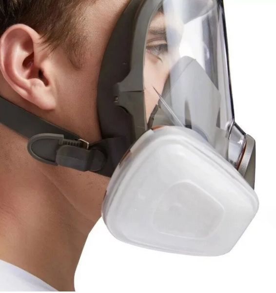 Повнолицева респіраторна маска Mask 6800 з фільтрами для роботи з кератином. 2942063943 фото